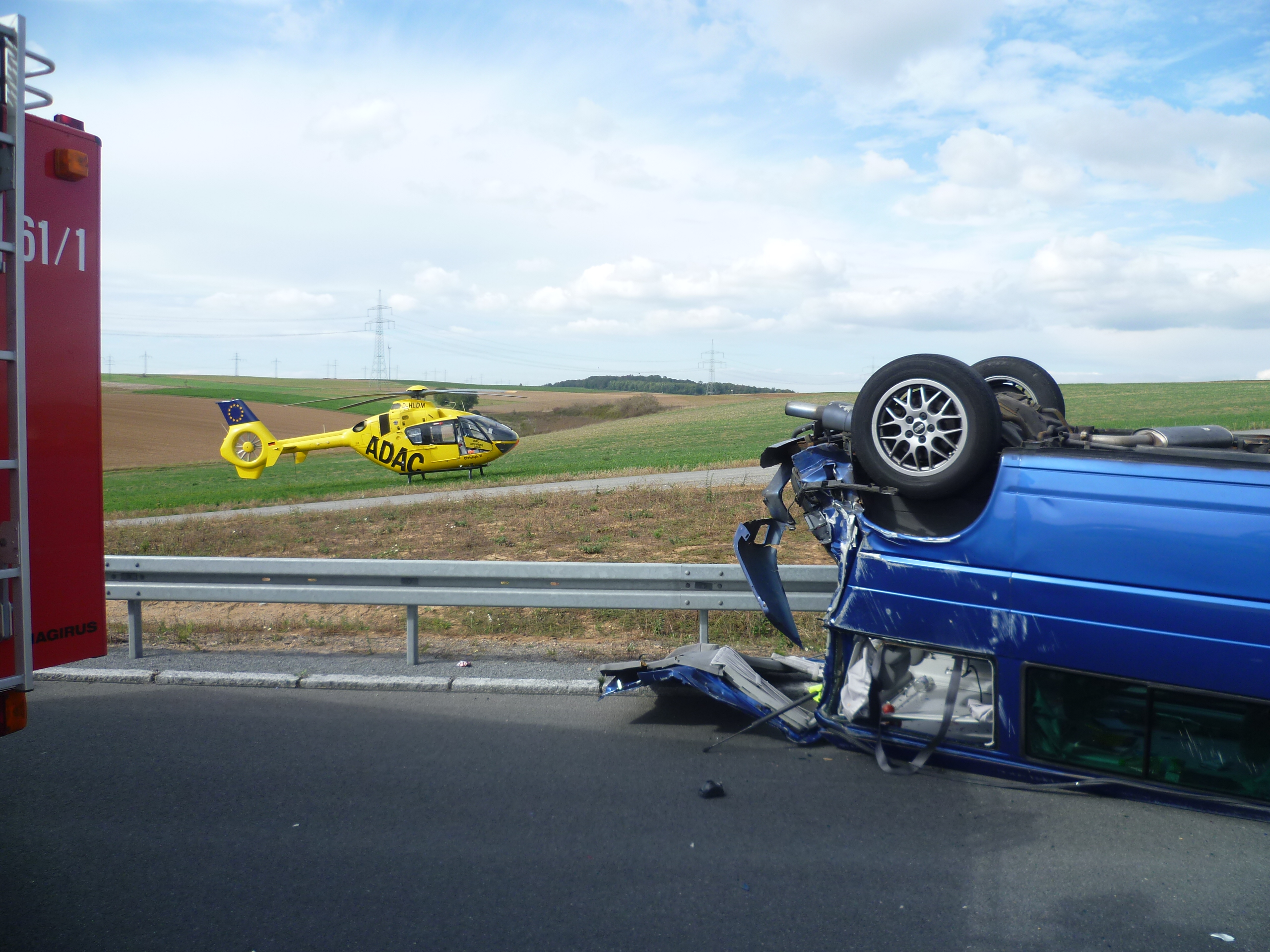 Einsatz – Schwerer Verkehrsunfall auf A3